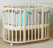 Стильные детские круглые кроватки 3в1 Incanto Gio от дизайнеров